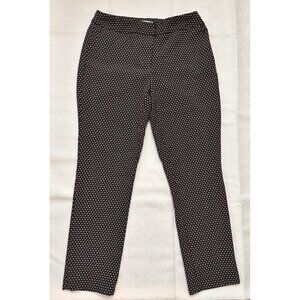 Carolina Belle Montreal‎ Pants. Navy/Burgundy/Tan Geometric Pattern. Sz 6